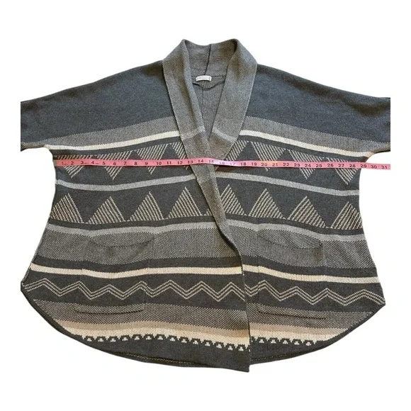 Gentle Fawn Cardigan Sweater Short Sleeves Shawl Collar Knit Gray Womens XS/S - Picture 8 of 11